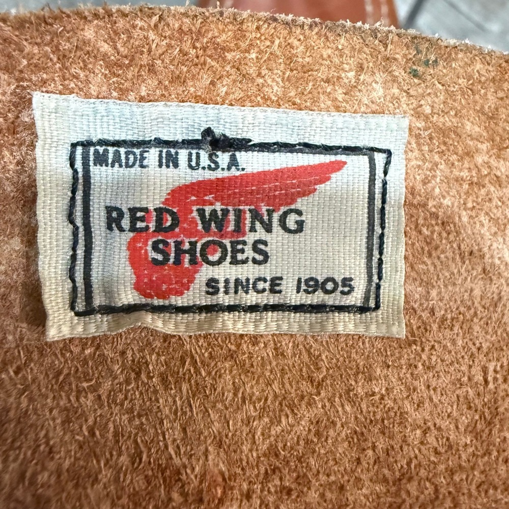Vintage 80s Red Wing 1614 Supersole Moc Toe Work Boots USA Men 6.5 D Runs Small - Picture 7 of 10